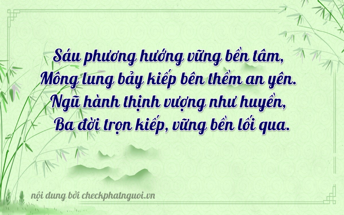 Bài thơ ý nghĩa cho <b>biển số 70K1-66753</b> tại website checkphatnguoi.vn