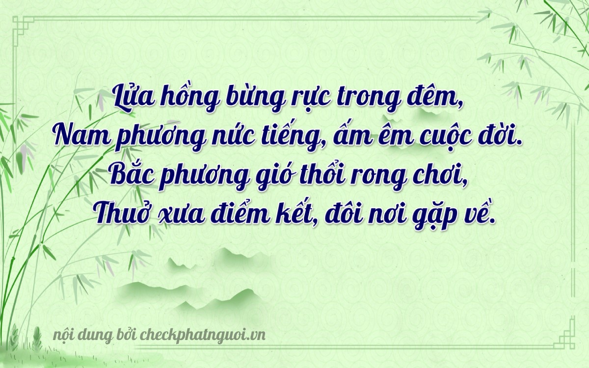 Bài thơ ý nghĩa cho <b>biển số 70K-47352</b> tại website checkphatnguoi.vn