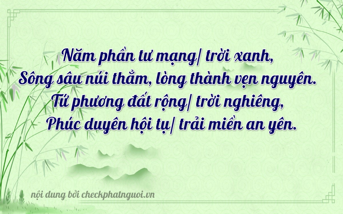Bài thơ ý nghĩa cho <b>biển số 70K-5142</b> tại website checkphatnguoi.vn