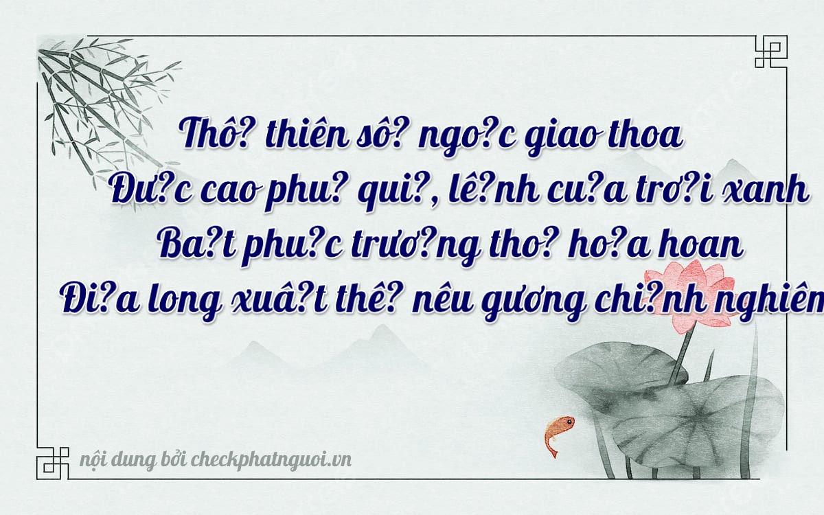 Bài thơ ý nghĩa cho <b>biển số 70K-54072</b> tại website checkphatnguoi.vn