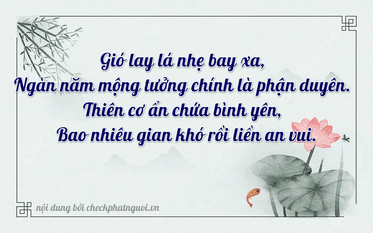 Bài thơ ý nghĩa cho <b>biển số 70KA-07881</b> tại website checkphatnguoi.vn