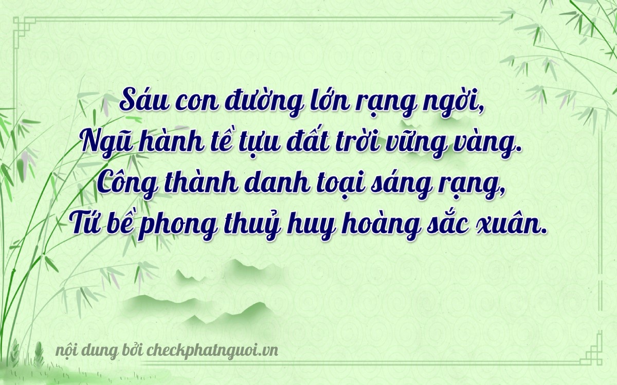 Bài thơ ý nghĩa cho <b>biển số 70L1-60064</b> tại website checkphatnguoi.vn