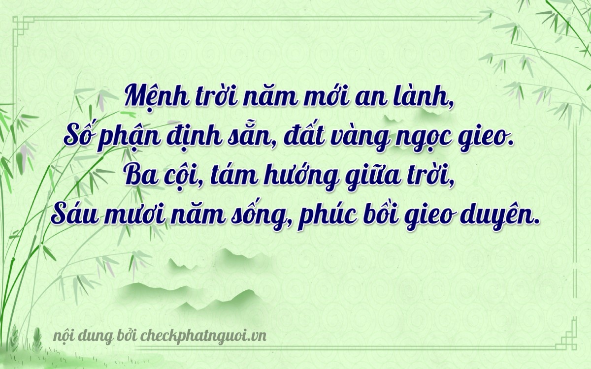 Bài thơ ý nghĩa cho <b>biển số 70L1-93067</b> tại website checkphatnguoi.vn