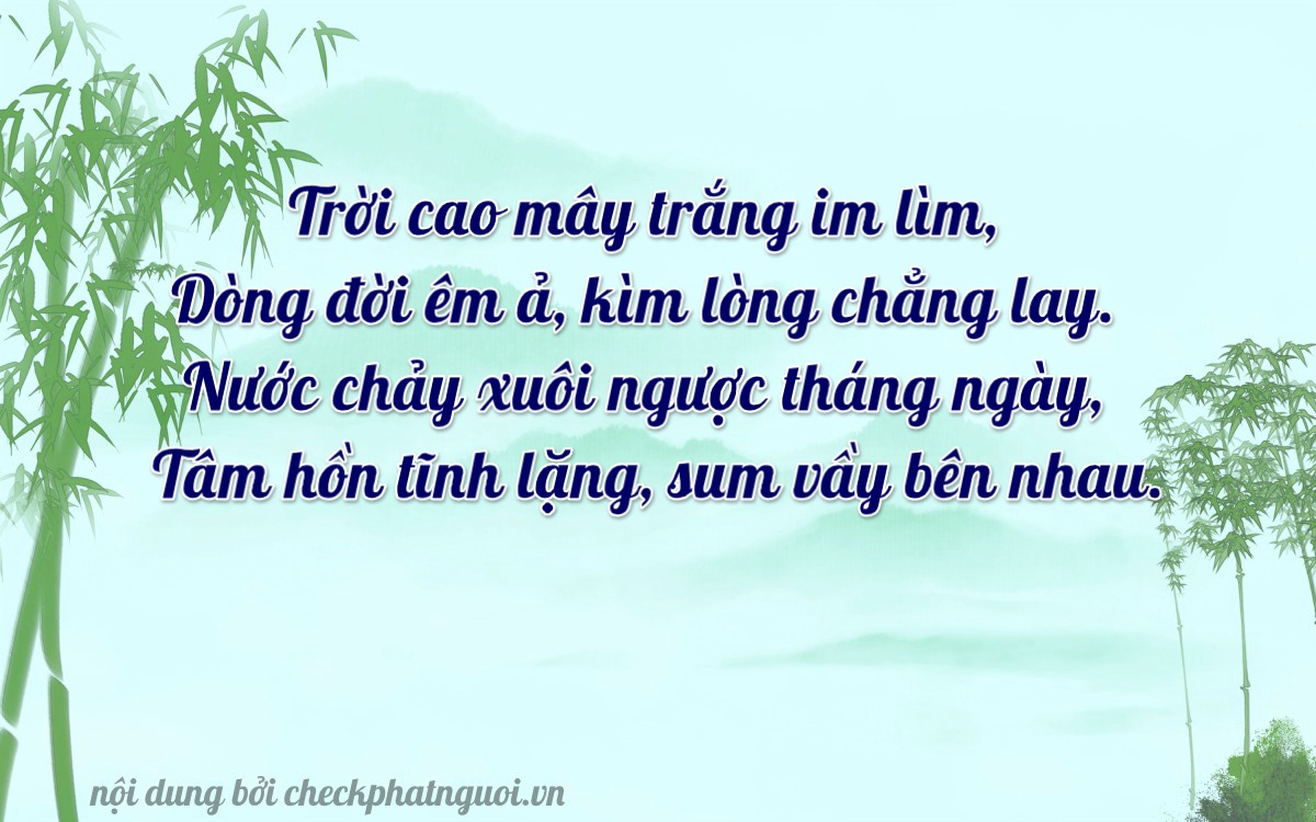 Bài thơ ý nghĩa cho <b>biển số 70L2-01453</b> tại website checkphatnguoi.vn