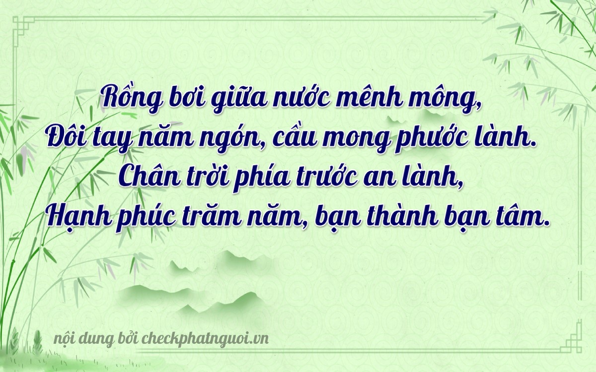 Bài thơ ý nghĩa cho <b>biển số 71A-07572</b> tại website checkphatnguoi.vn