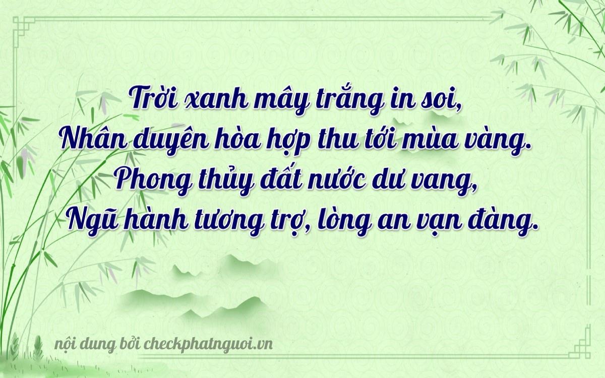 Bài thơ ý nghĩa cho <b>biển số 71A-13331</b> tại website checkphatnguoi.vn