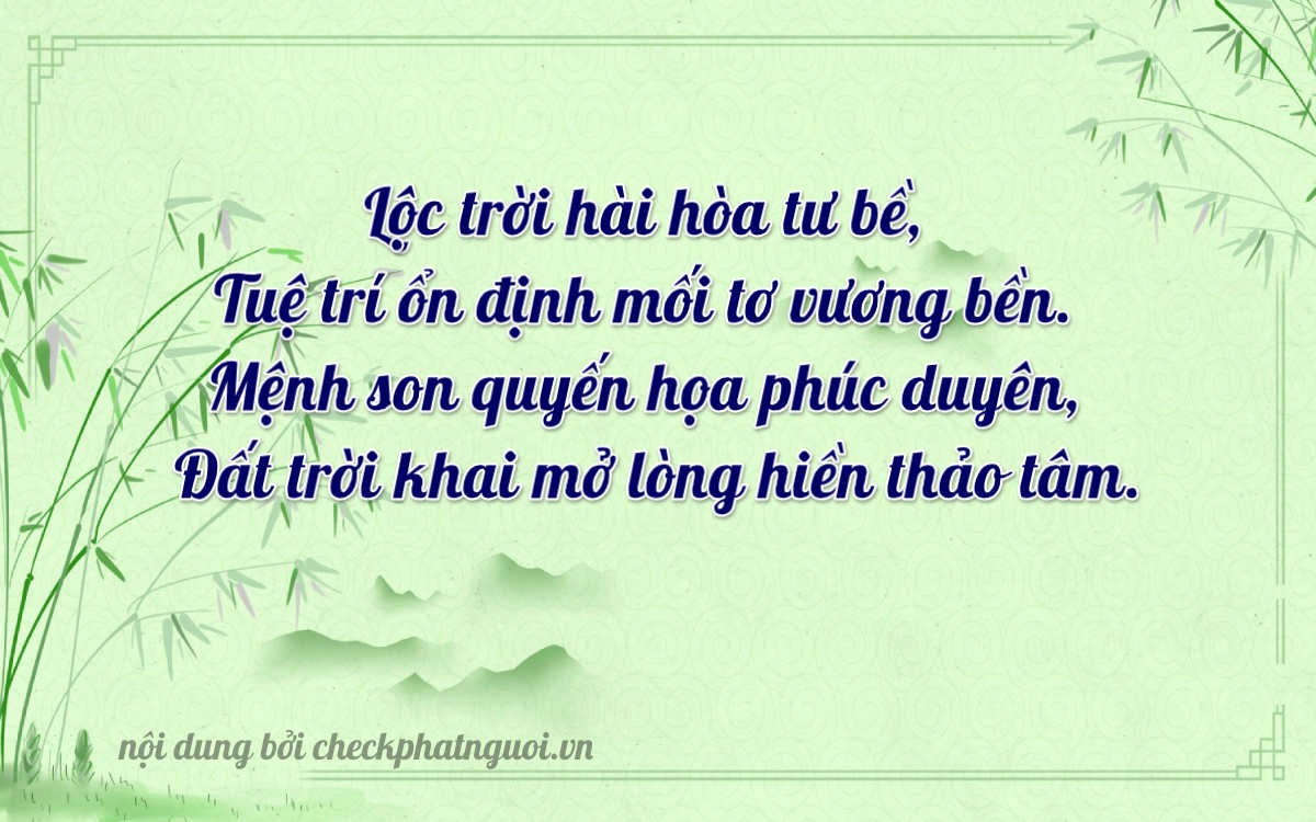 Bài thơ ý nghĩa cho <b>biển số 71A-18064</b> tại website checkphatnguoi.vn