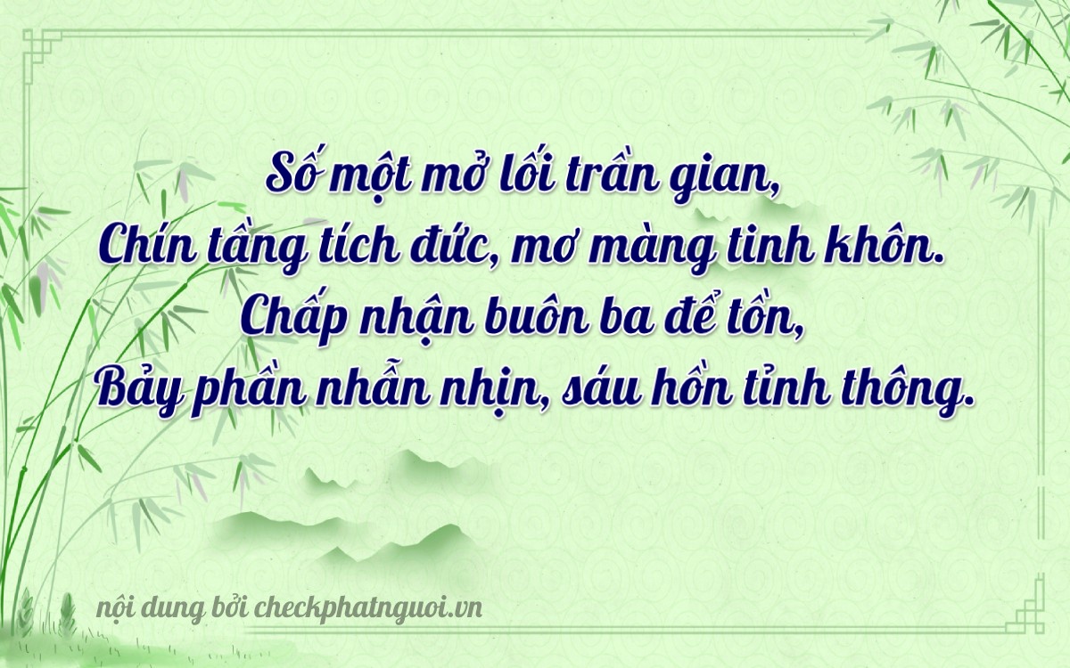 Bài thơ ý nghĩa cho <b>biển số 71A-19976</b> tại website checkphatnguoi.vn