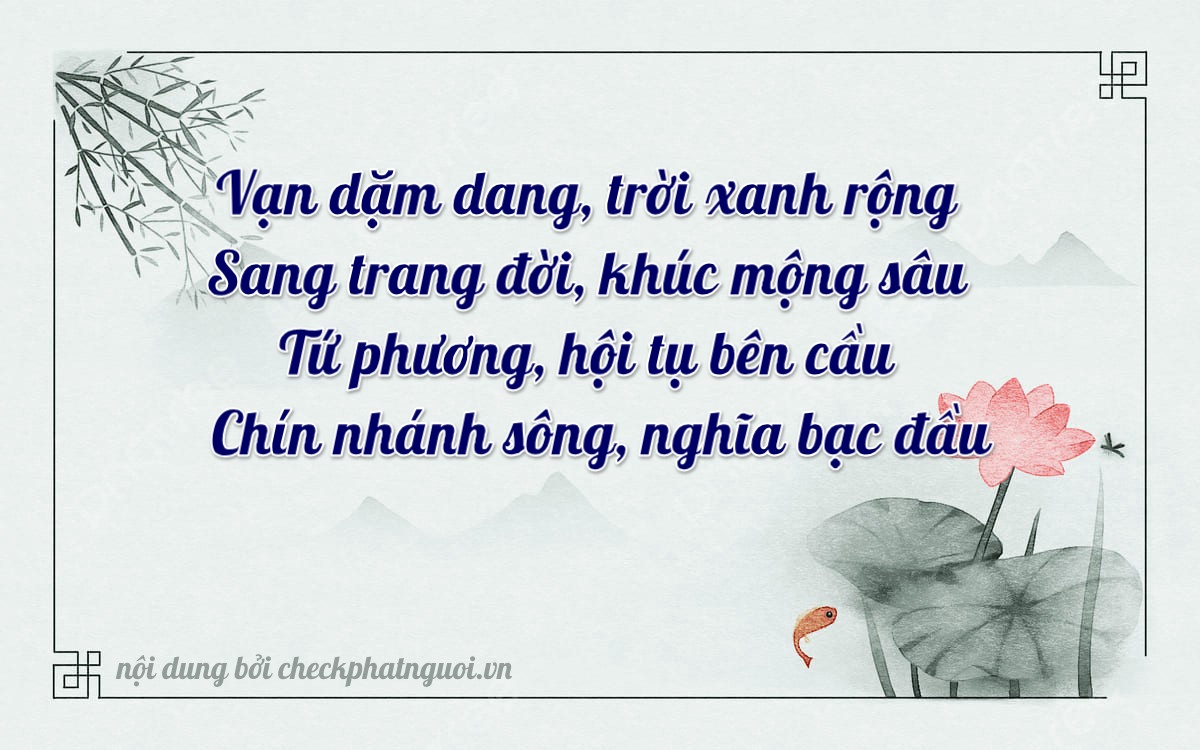 Bài thơ ý nghĩa cho <b>biển số 71A-20149</b> tại website checkphatnguoi.vn