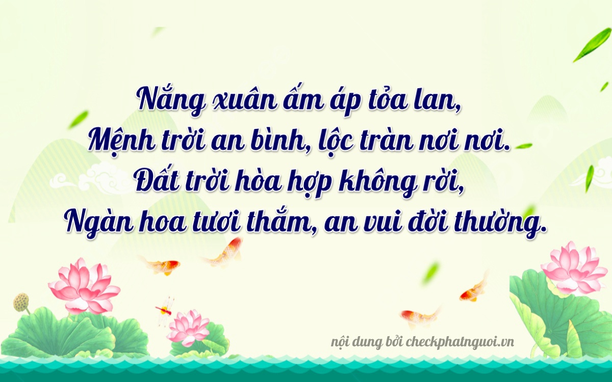 Bài thơ ý nghĩa cho <b>biển số 71AA-10037</b> tại website checkphatnguoi.vn