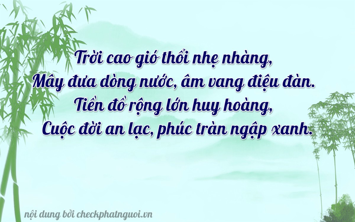 Bài thơ ý nghĩa cho <b>biển số 71AA-23773</b> tại website checkphatnguoi.vn
