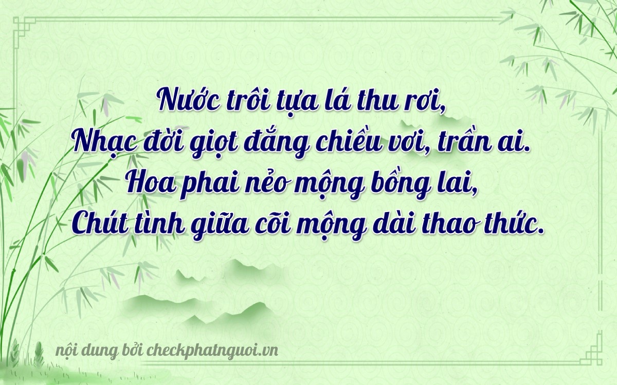 Bài thơ ý nghĩa cho <b>biển số 71AA-30938</b> tại website checkphatnguoi.vn