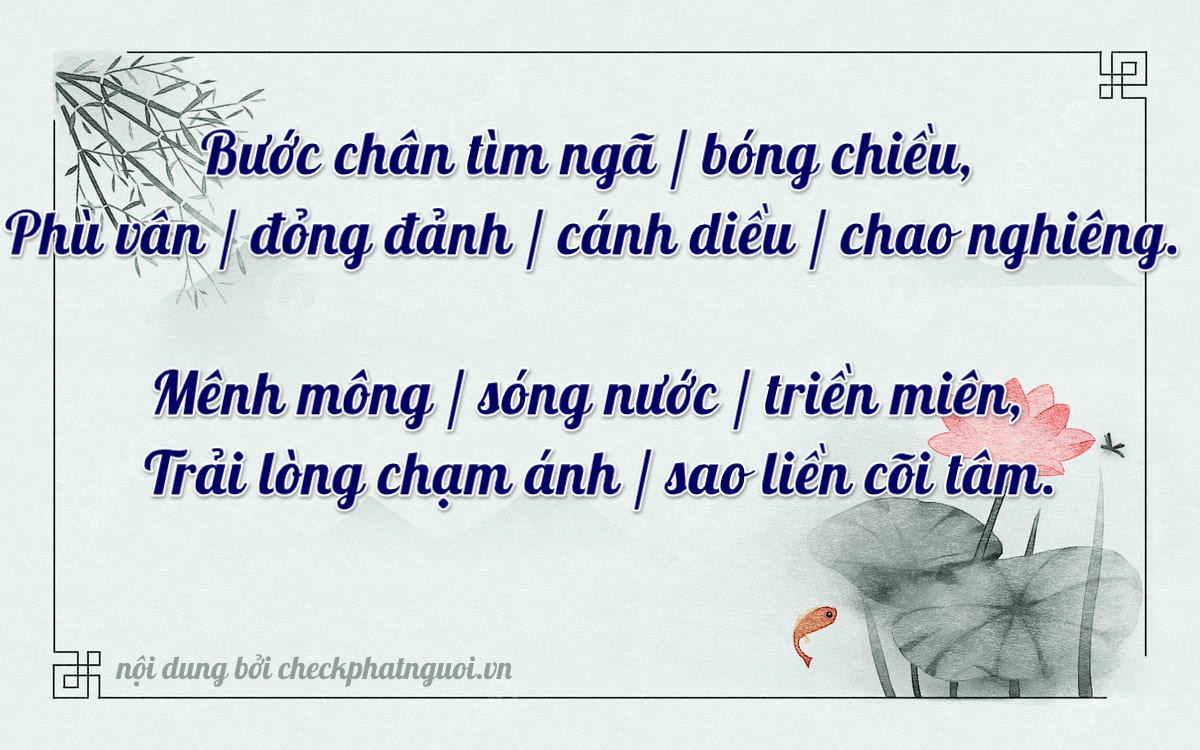 Bài thơ ý nghĩa cho <b>biển số 71AC-03737</b> tại website checkphatnguoi.vn