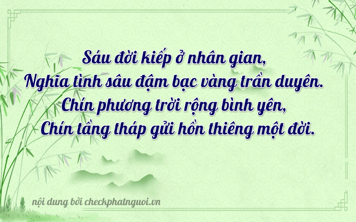 Bài thơ ý nghĩa cho <b>biển số 71AE-06969</b> tại website checkphatnguoi.vn