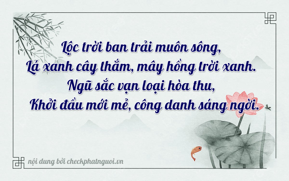 Bài thơ ý nghĩa cho <b>biển số 71AF-06569</b> tại website checkphatnguoi.vn