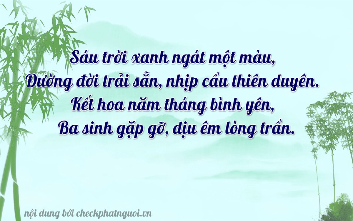 Bài thơ ý nghĩa cho <b>biển số 71B1-06631</b> tại website checkphatnguoi.vn