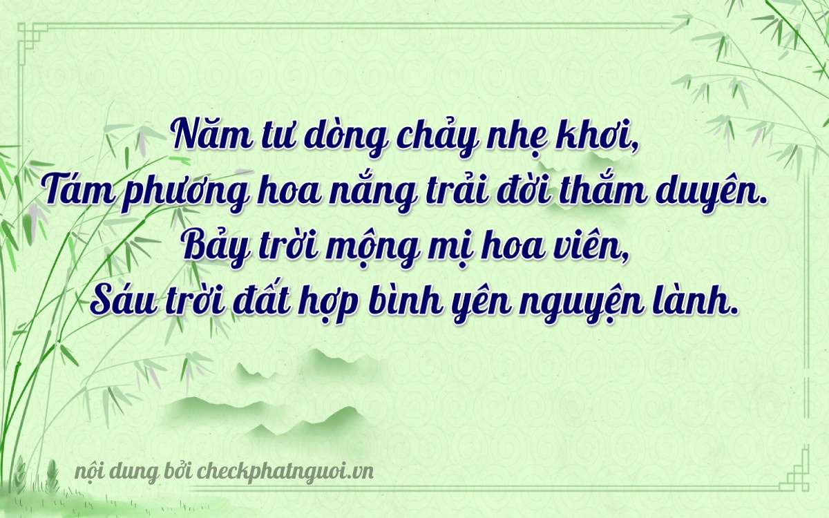 Bài thơ ý nghĩa cho <b>biển số 71B1-54876</b> tại website checkphatnguoi.vn