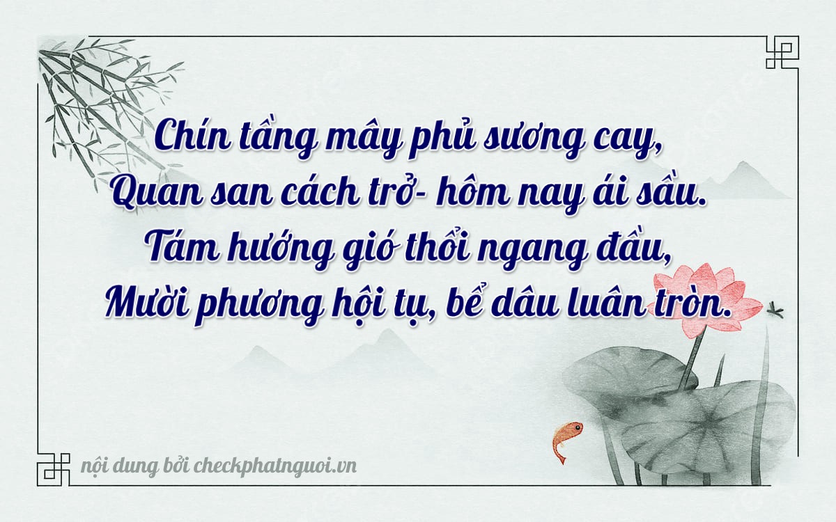 Bài thơ ý nghĩa cho <b>biển số 71B1-98812</b> tại website checkphatnguoi.vn