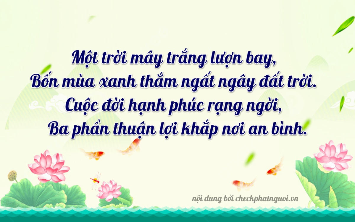 Bài thơ ý nghĩa cho <b>biển số 71B2-38833</b> tại website checkphatnguoi.vn