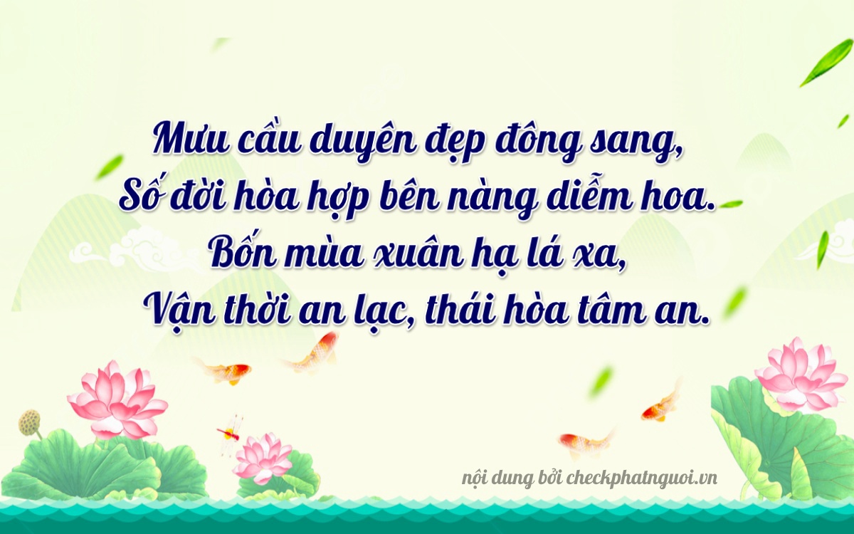 Bài thơ ý nghĩa cho <b>biển số 71B2-94264</b> tại website checkphatnguoi.vn