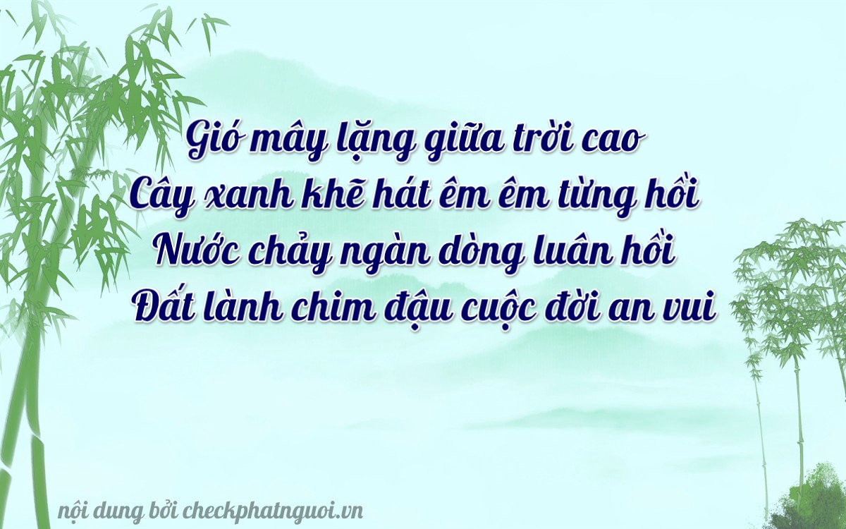 Bài thơ ý nghĩa cho <b>biển số 71B3-24568</b> tại website checkphatnguoi.vn