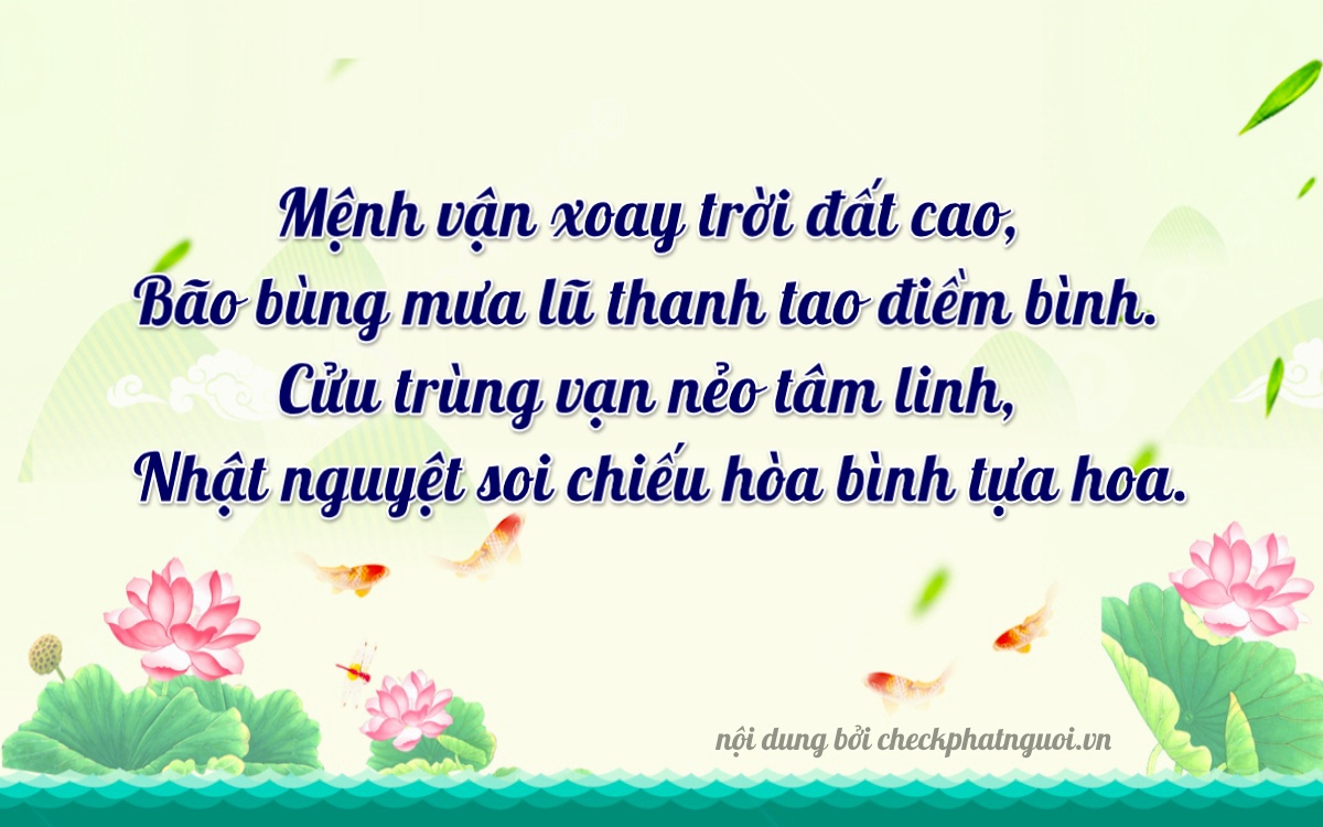 Bài thơ ý nghĩa cho <b>biển số 71B3-92443</b> tại website checkphatnguoi.vn