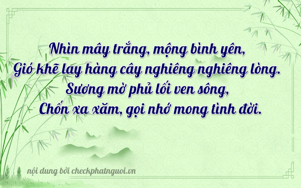 Bài thơ ý nghĩa cho <b>biển số 71B4-01988</b> tại website checkphatnguoi.vn