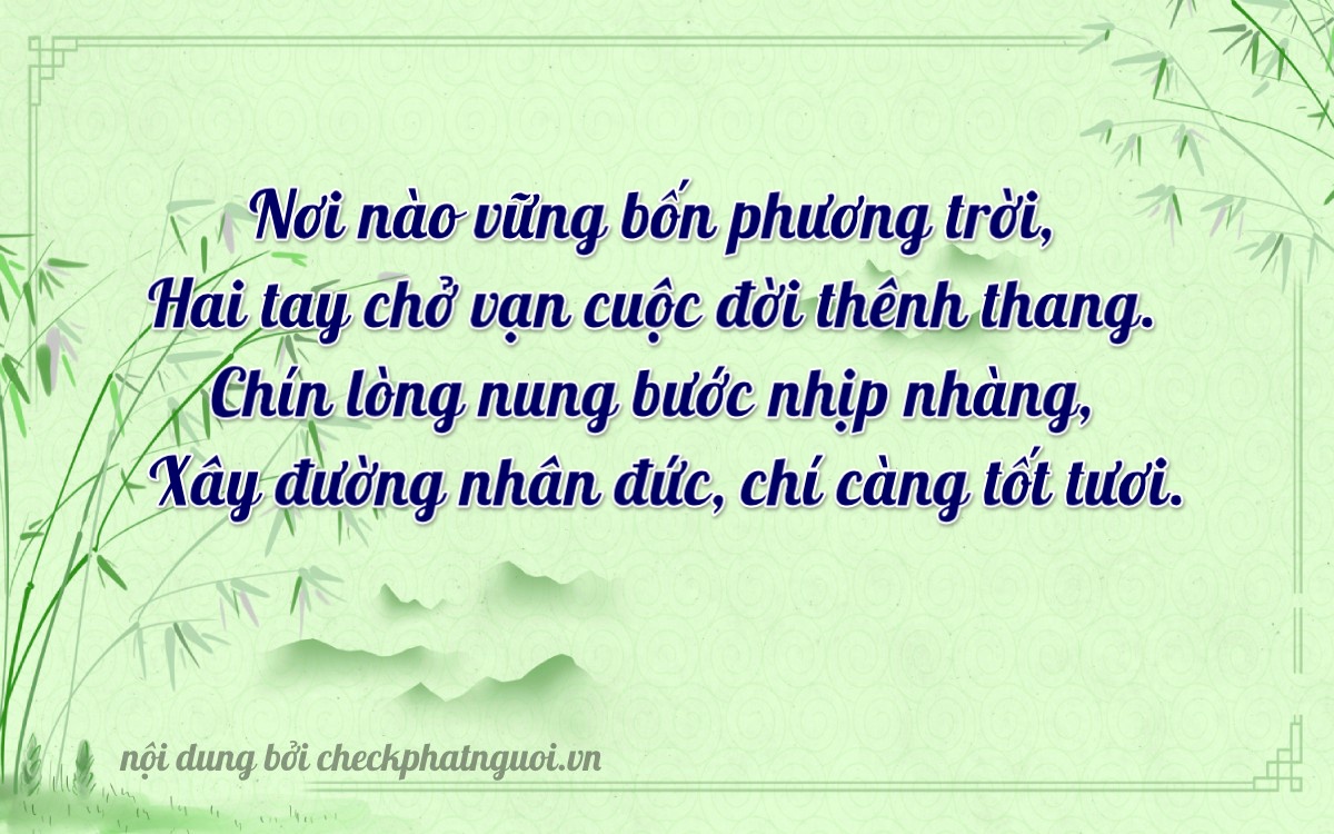 Bài thơ ý nghĩa cho <b>biển số 71B4-22999</b> tại website checkphatnguoi.vn