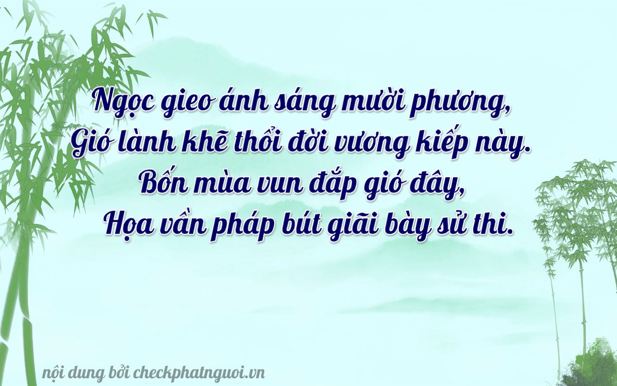 Bài thơ ý nghĩa cho <b>biển số 71B4-39047</b> tại website checkphatnguoi.vn