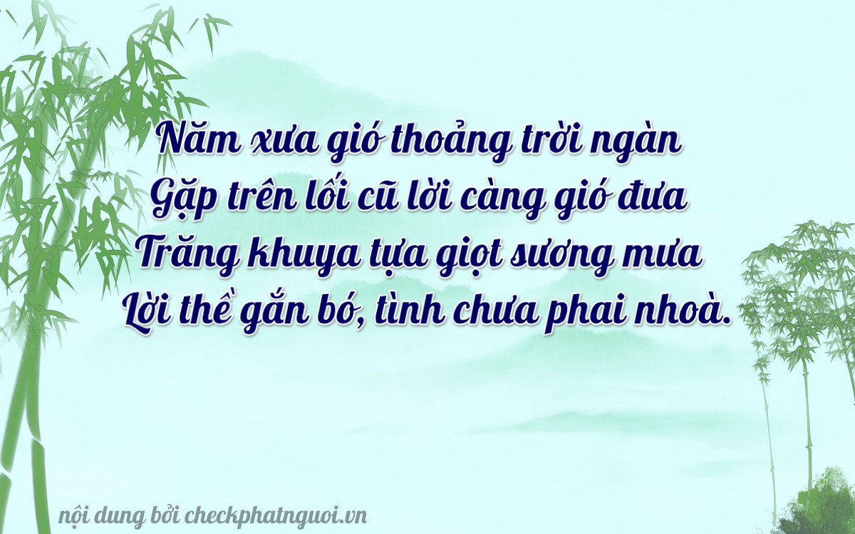 Bài thơ ý nghĩa cho <b>biển số 71B4-58548</b> tại website checkphatnguoi.vn