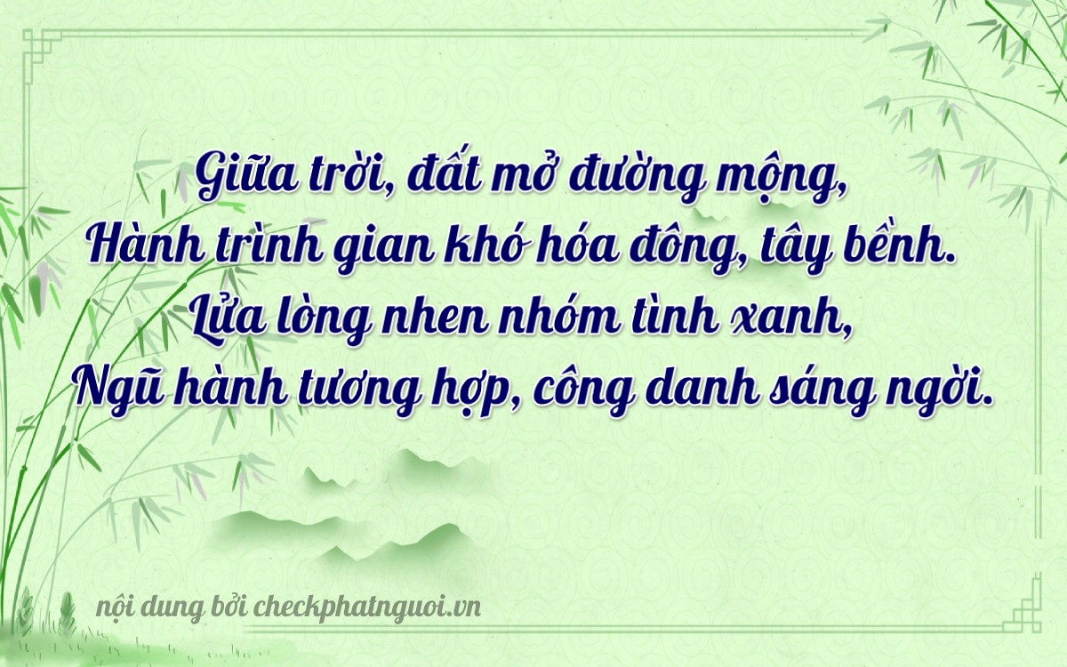 Bài thơ ý nghĩa cho <b>biển số 71B4-60670</b> tại website checkphatnguoi.vn