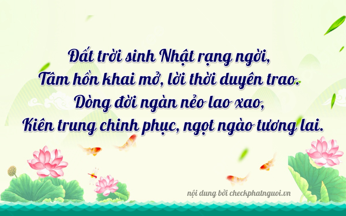 Bài thơ ý nghĩa cho <b>biển số 71B4-84751</b> tại website checkphatnguoi.vn