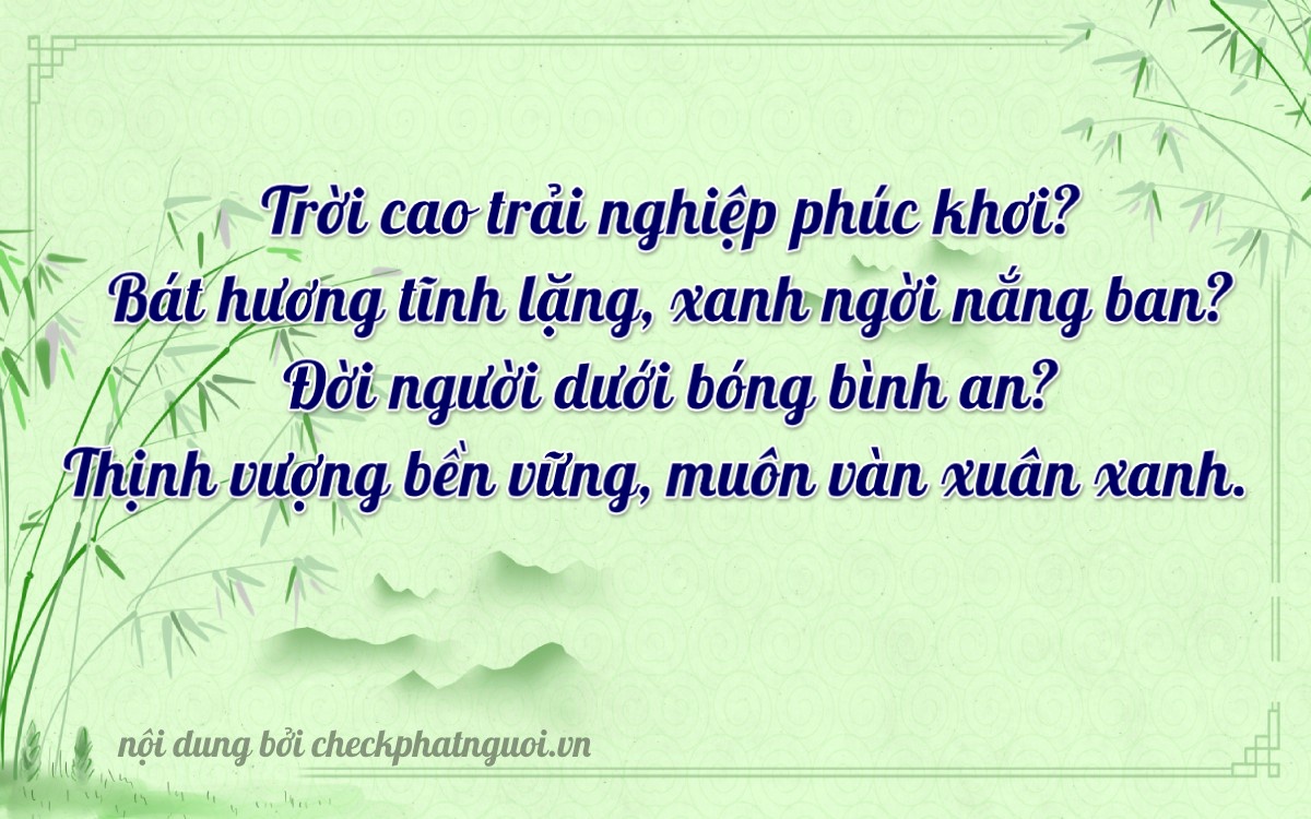 Bài thơ ý nghĩa cho <b>biển số 71B4-88288</b> tại website checkphatnguoi.vn