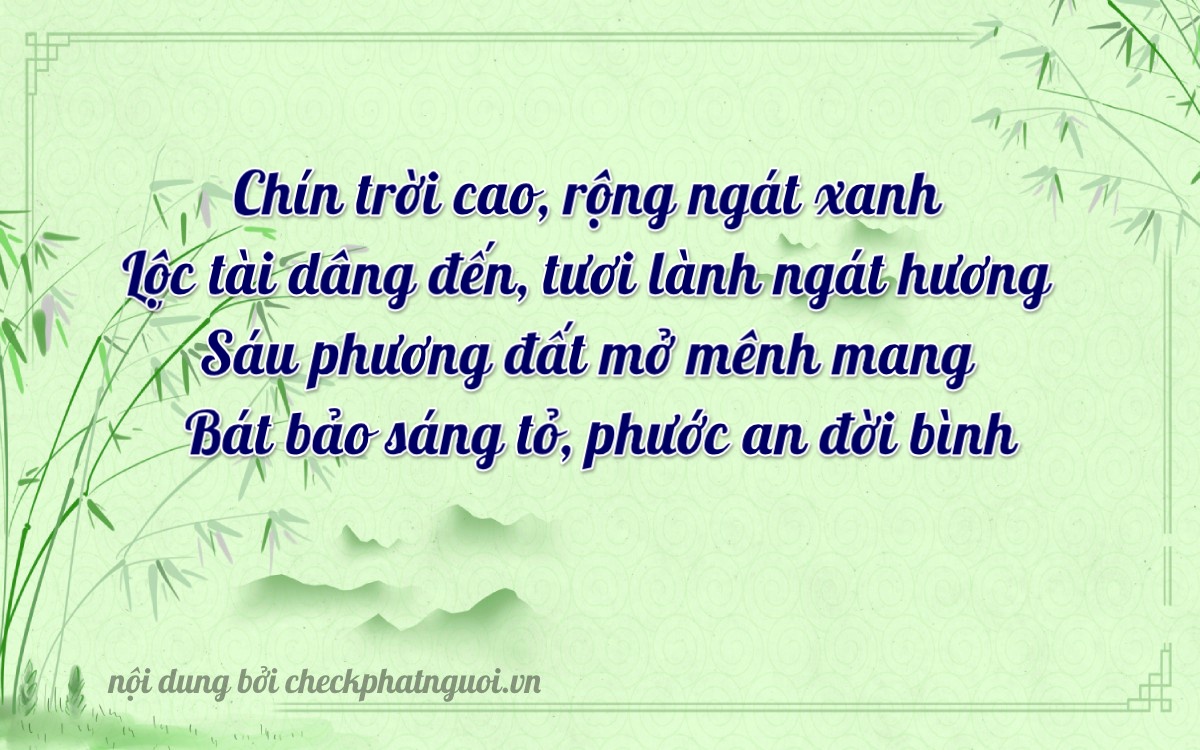 Bài thơ ý nghĩa cho <b>biển số 71B4-90658</b> tại website checkphatnguoi.vn