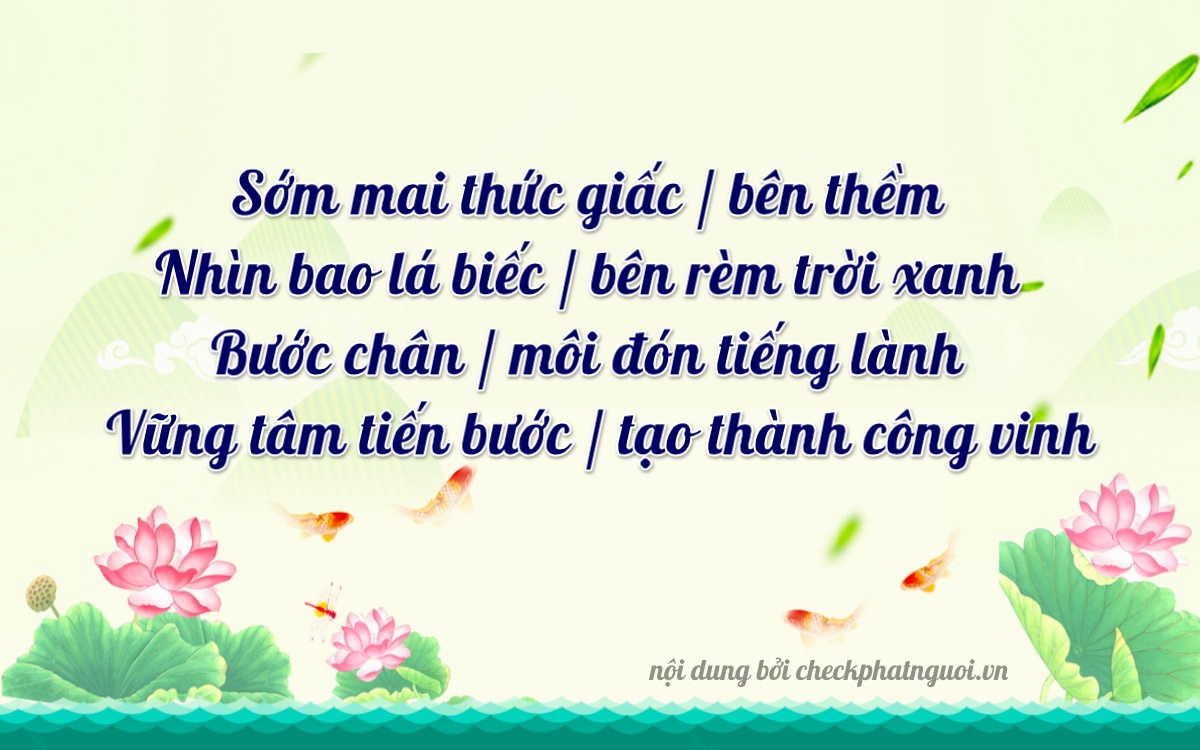 Bài thơ ý nghĩa cho <b>biển số 71C-03333</b> tại website checkphatnguoi.vn