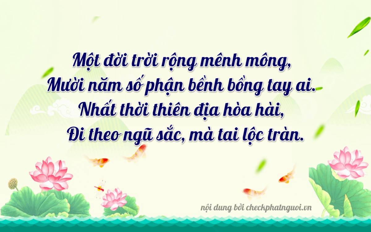 Bài thơ ý nghĩa cho <b>biển số 71C2-11129</b> tại website checkphatnguoi.vn