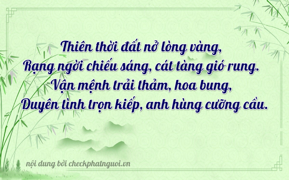 Bài thơ ý nghĩa cho <b>biển số 71C2-73562</b> tại website checkphatnguoi.vn