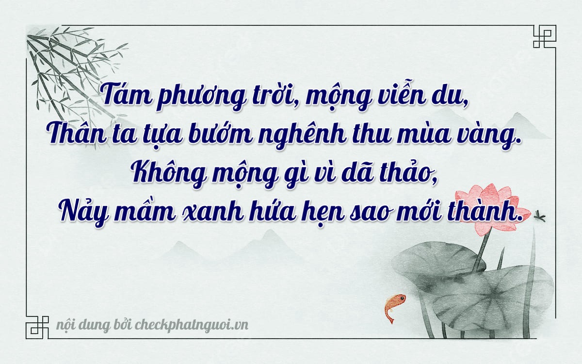 Bài thơ ý nghĩa cho <b>biển số 71C2-82057</b> tại website checkphatnguoi.vn