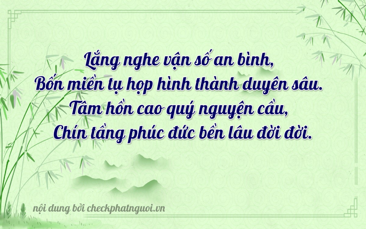 Bài thơ ý nghĩa cho <b>biển số 71C2-84009</b> tại website checkphatnguoi.vn