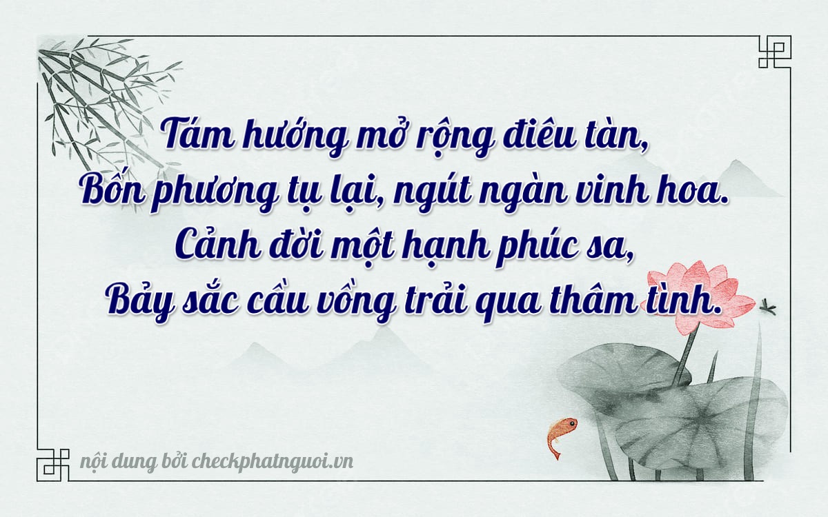 Bài thơ ý nghĩa cho <b>biển số 71C2-84171</b> tại website checkphatnguoi.vn