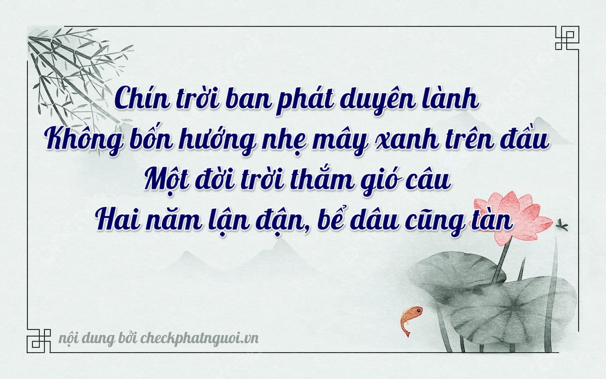 Bài thơ ý nghĩa cho <b>biển số 71C2-90129</b> tại website checkphatnguoi.vn