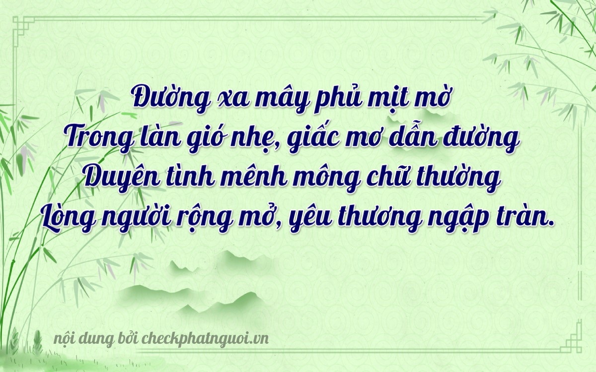 Bài thơ ý nghĩa cho <b>biển số 71C3-44182</b> tại website checkphatnguoi.vn