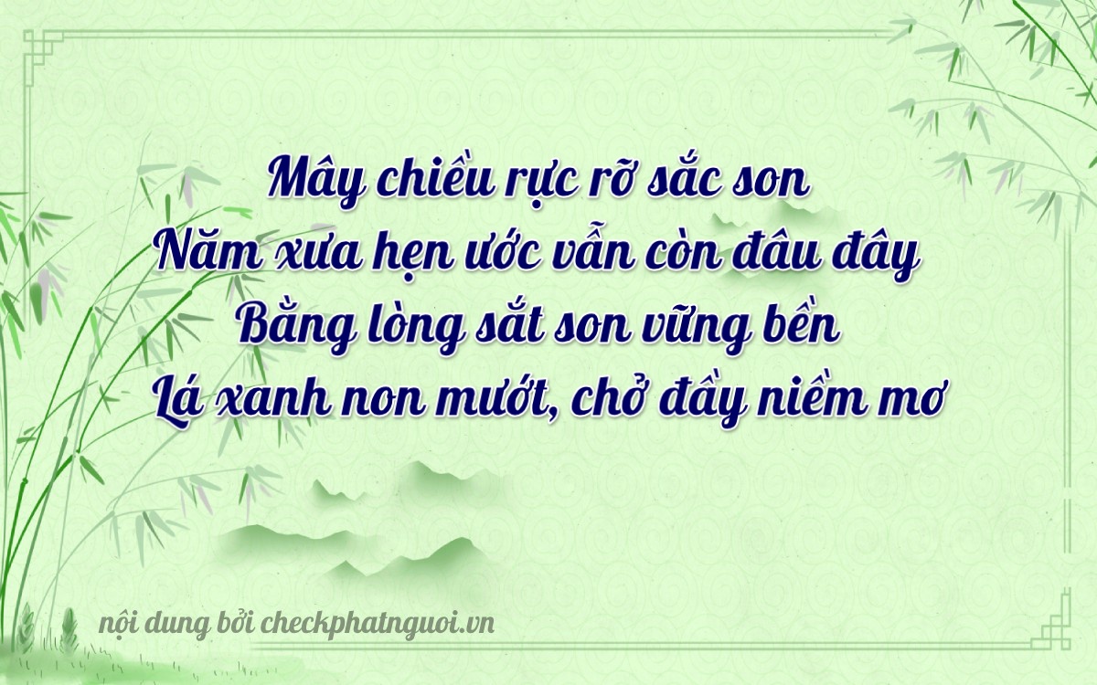 Bài thơ ý nghĩa cho <b>biển số 71C3-57565</b> tại website checkphatnguoi.vn