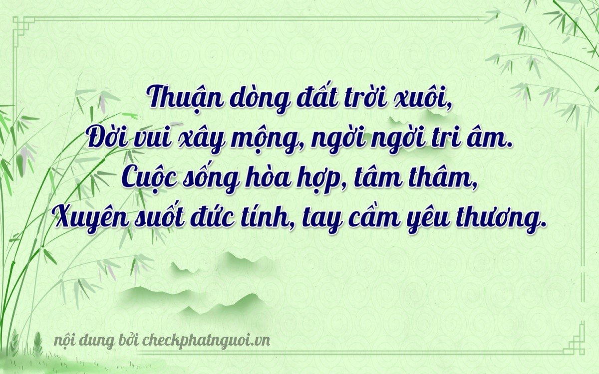 Bài thơ ý nghĩa cho <b>biển số 71H-73096</b> tại website checkphatnguoi.vn