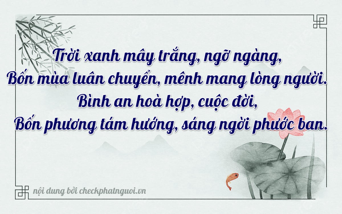 Bài thơ ý nghĩa cho <b>biển số 72A-05446</b> tại website checkphatnguoi.vn