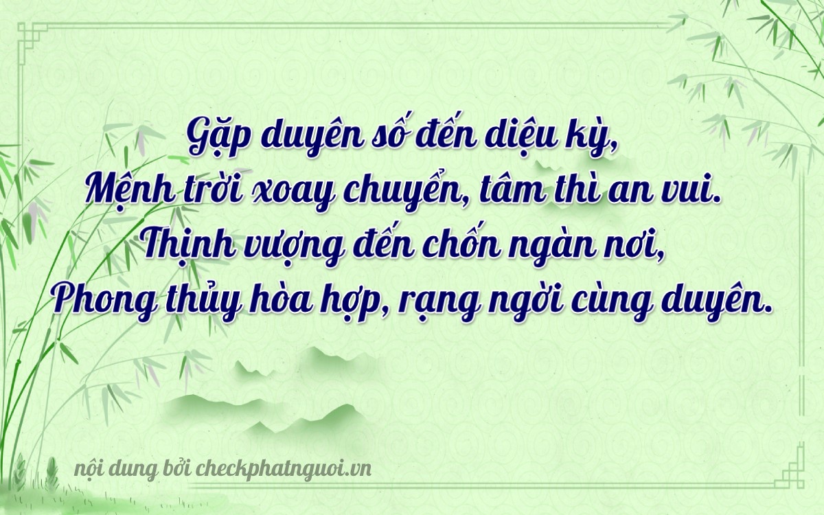 Bài thơ ý nghĩa cho <b>biển số 72A-10578</b> tại website checkphatnguoi.vn