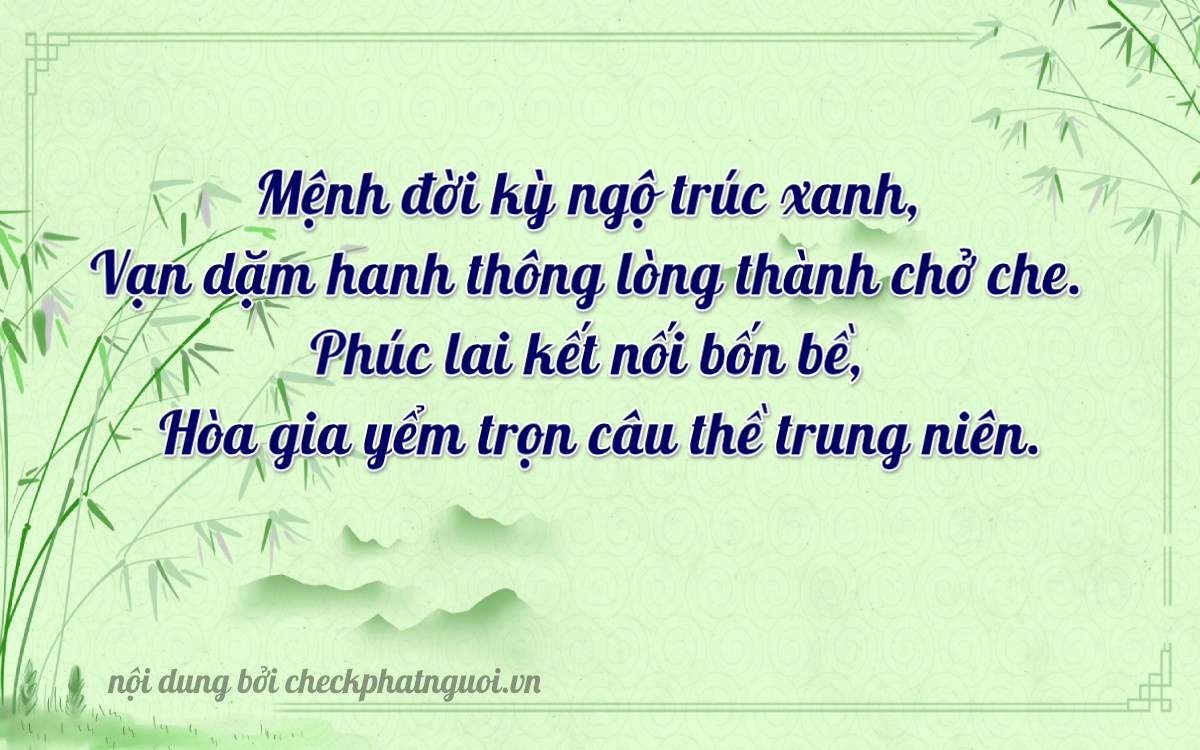 Bài thơ ý nghĩa cho <b>biển số 72A-12922</b> tại website checkphatnguoi.vn