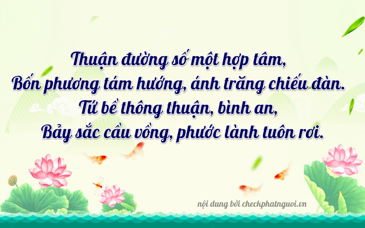 Bài thơ ý nghĩa cho <b>biển số 72A-14476</b> tại website checkphatnguoi.vn