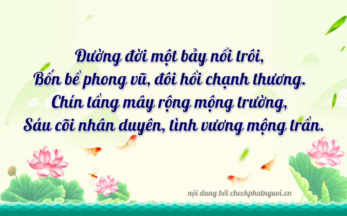 Bài thơ ý nghĩa cho <b>biển số 72A-14796</b> tại website checkphatnguoi.vn