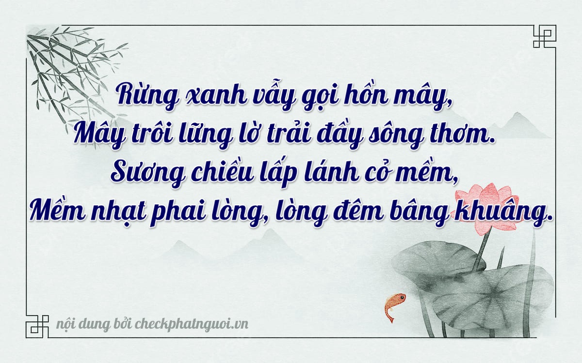 Bài thơ ý nghĩa cho <b>biển số 72A-21574</b> tại website checkphatnguoi.vn